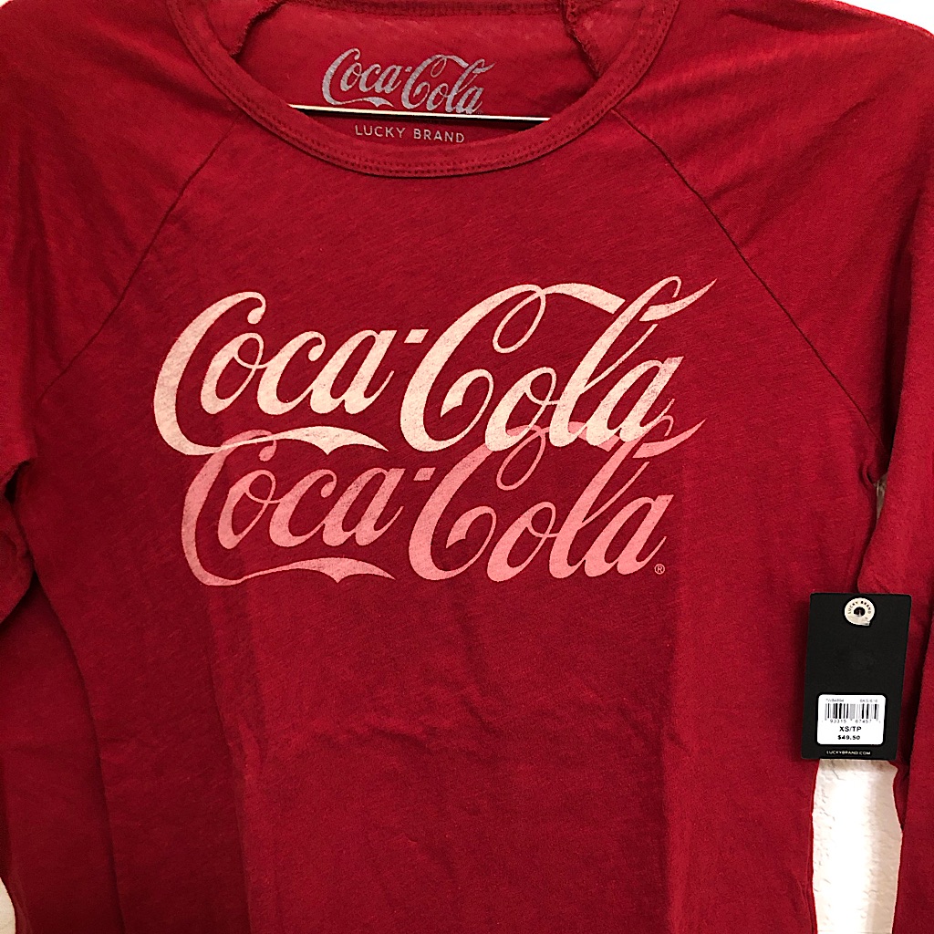 Lucky Brand Coca Cola Raglan Tee